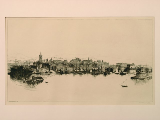1936 - Civitavecchia: panorama della città